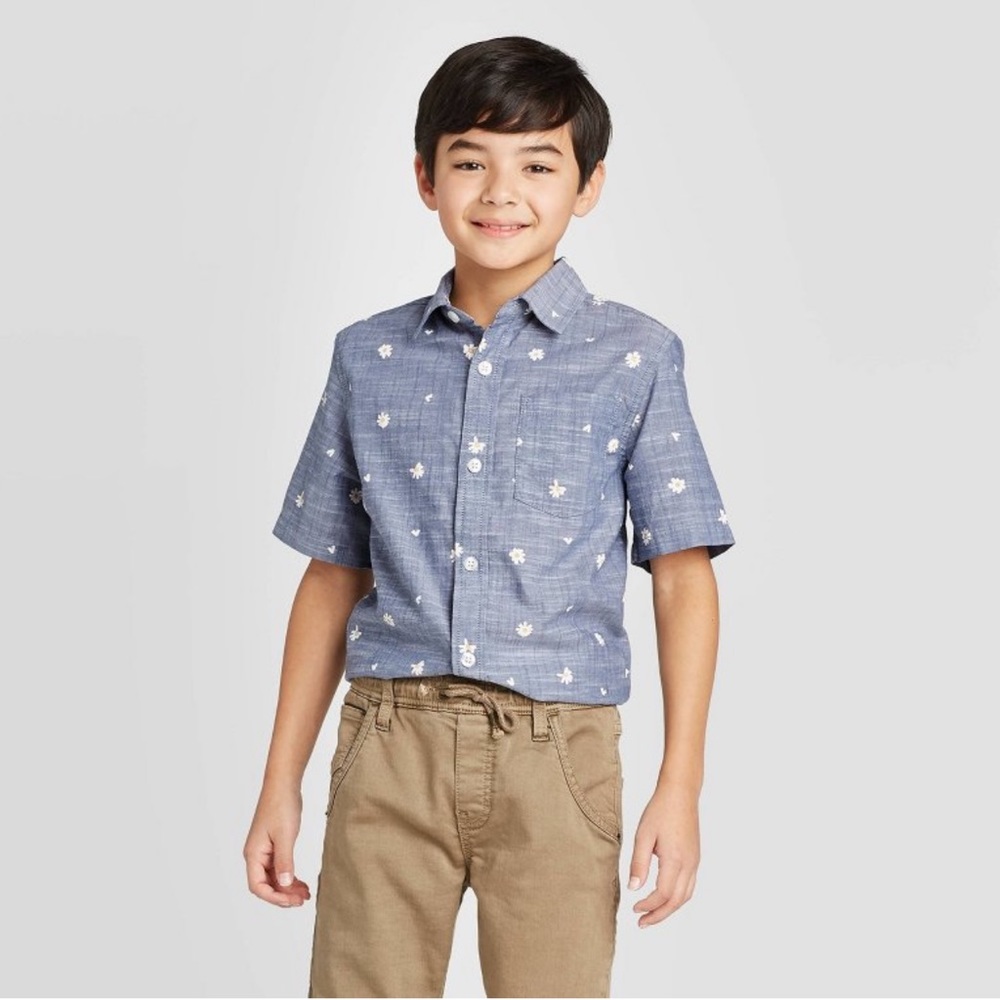 💎Boy’s Shirt Sleeve Button Down Shirt Cat & Jack